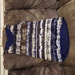 Outback red small top tank sleeveless mixed media shirt